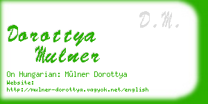 dorottya mulner business card